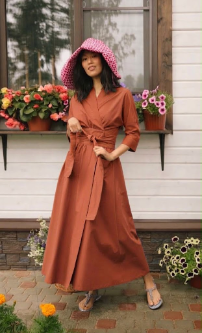 wrap maxi dress